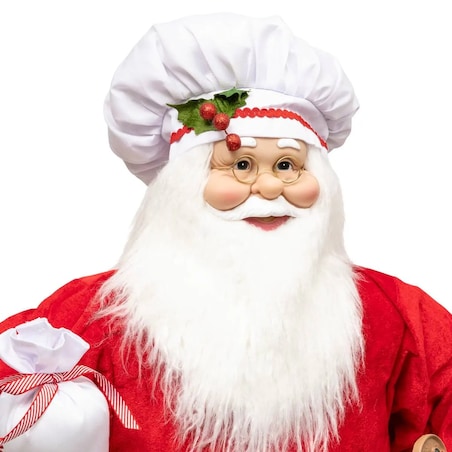 Figurka z materiału Święty Mikołaj Cukiernik 120 cm