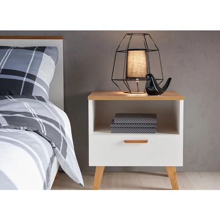 KONSIMO MERLI Lampa stołowa kolor czarny