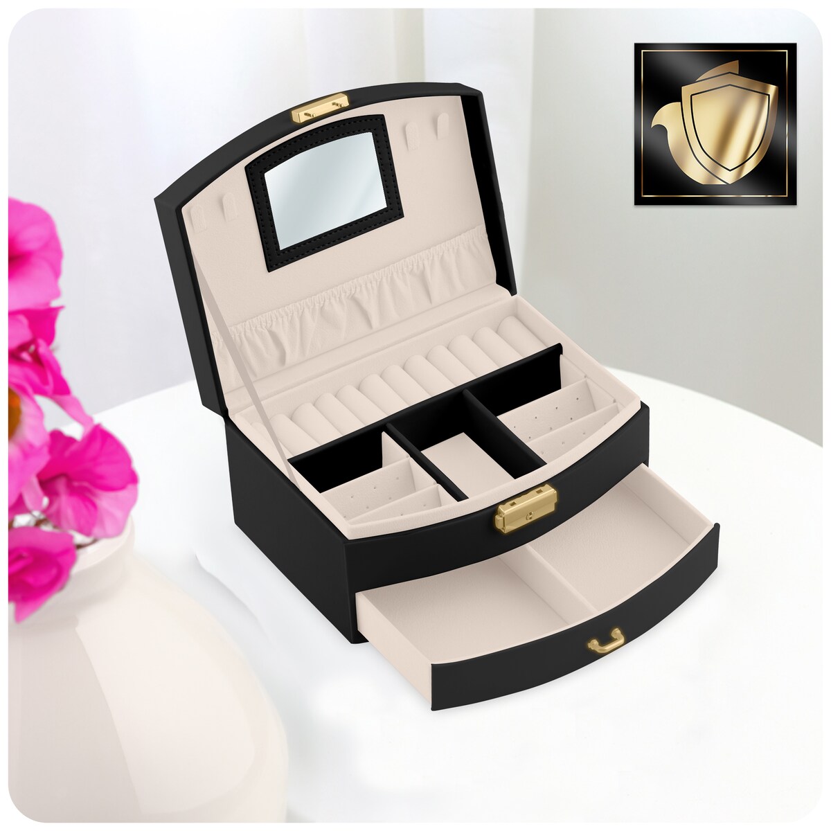 Szkatułka na biżuterię skrzynka pudełko kuferek Massido