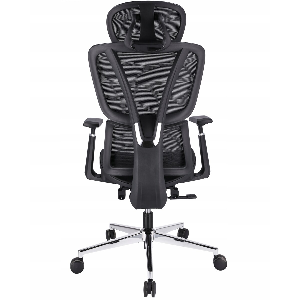 Fotel biurowy ergonomiczny NEOVA czarny z podnóżkiem