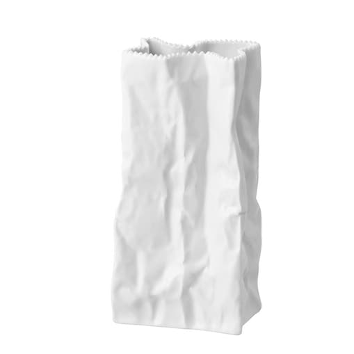 Wazon 22 cm Paper Bag biały glazurowany Rosenthal
