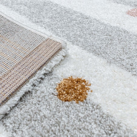 Dywan Stripes and Dots beige 120x170cm, 120x170x1cm