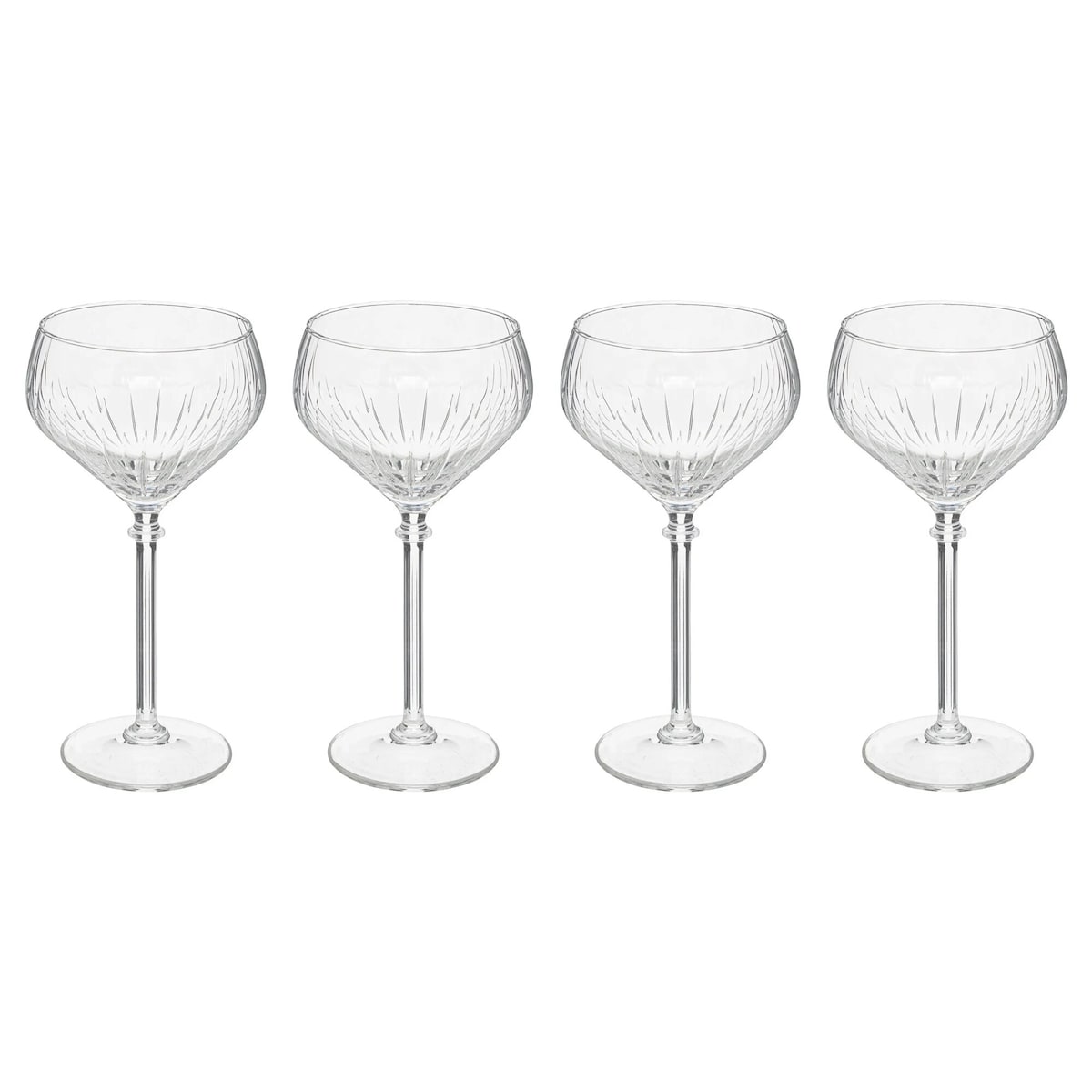 Kieliszki do szampana STRIE, 4 x 320 ml