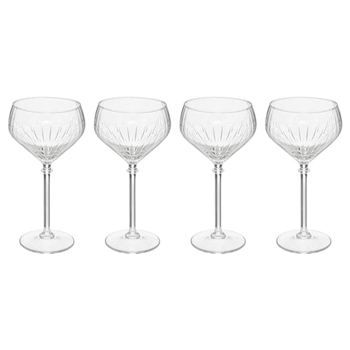 Kieliszki do szampana STRIE, 4 x 320 ml