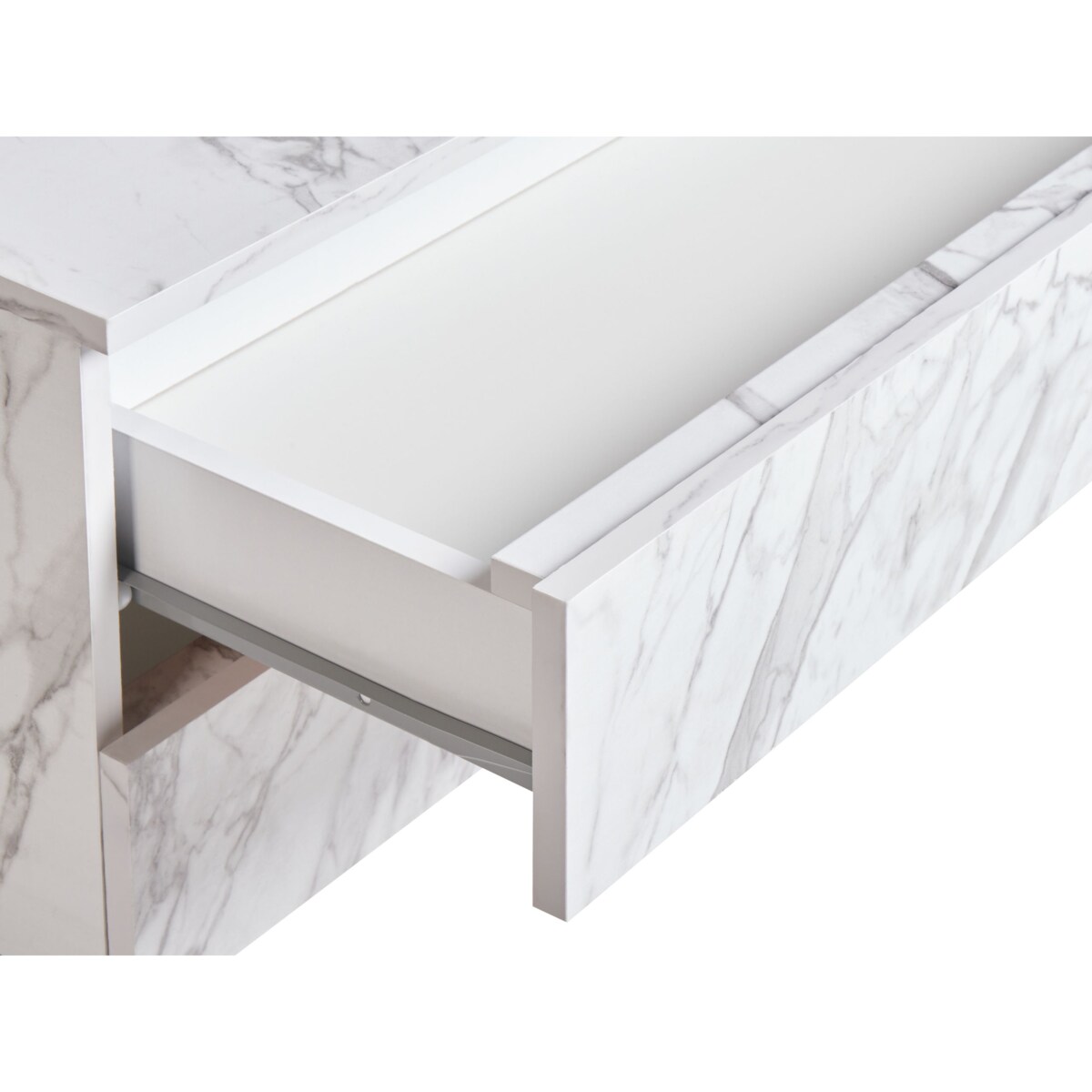 Szafka łazienkowa TERESINA 80 cm Biały marmur