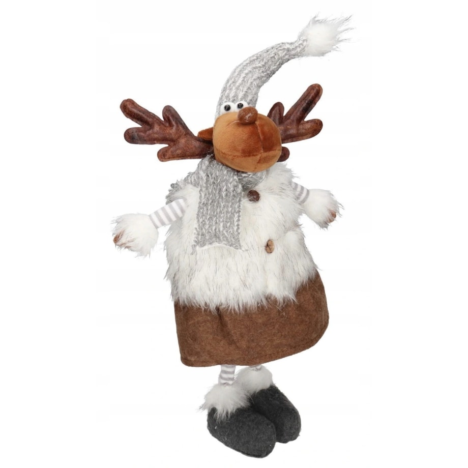Renifer Świąteczny Łoś Stojący Dekoracja 49 Cm