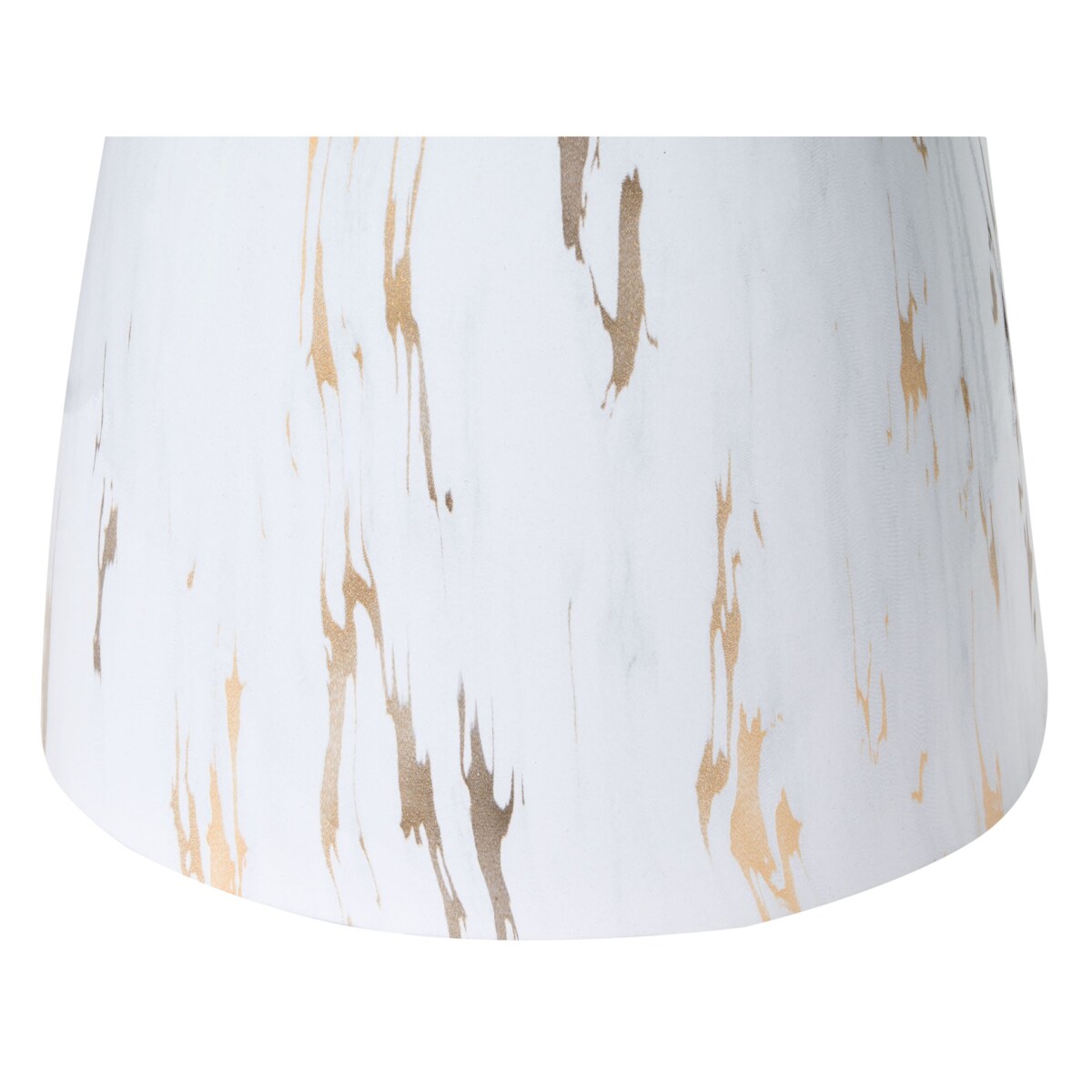 Stolik pomocniczy WABBY Szkło hartowane Biały marmur