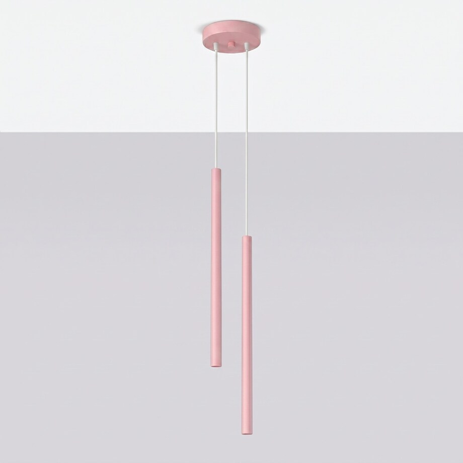 Lampa wisząca PASTELO 2 różowa