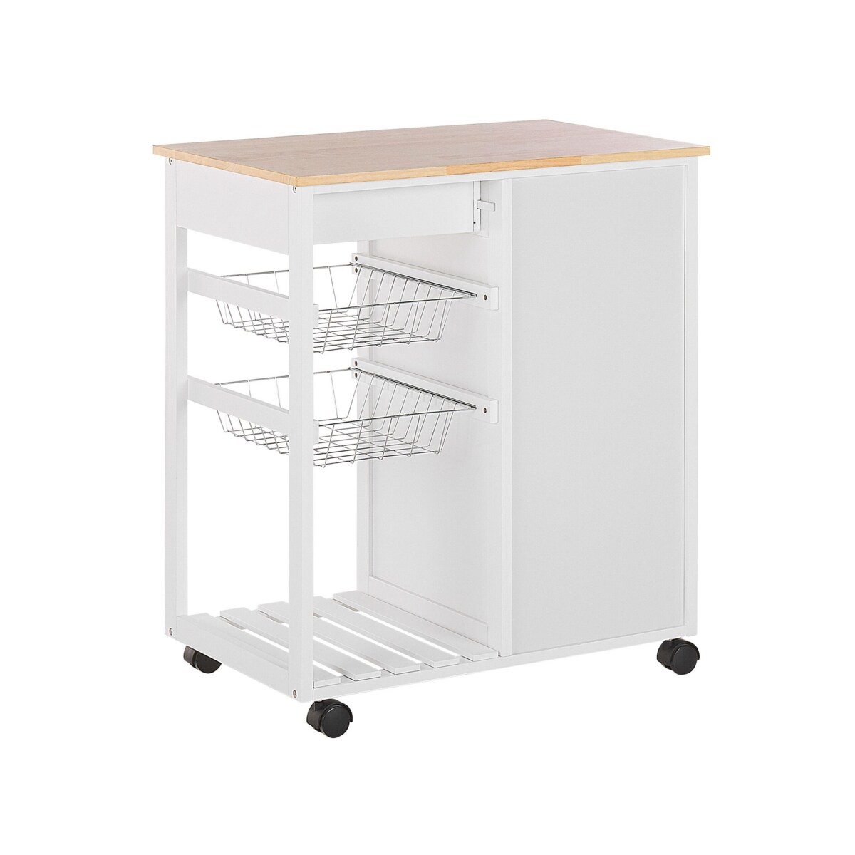Wózek kuchenny 2 szuflady biały BOVES