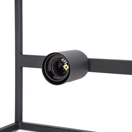 4-punktowa metalowa lampa wisząca z regulowanym drążkiem, e27 40-110 cm