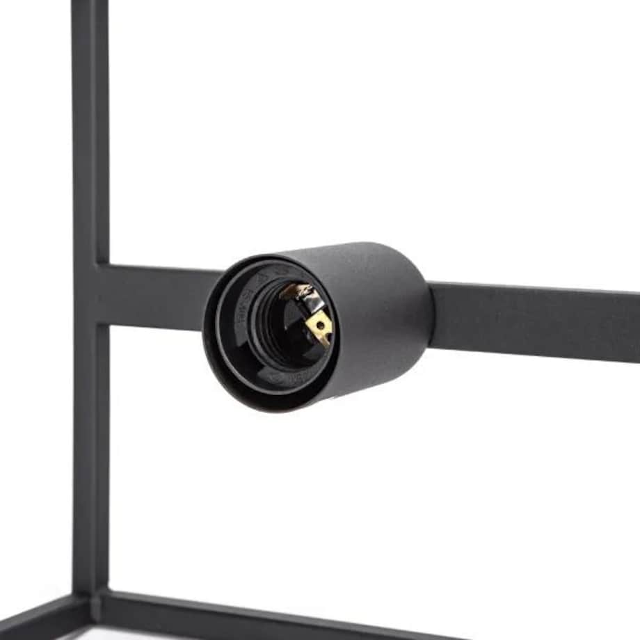 4-punktowa metalowa lampa wisząca z regulowanym drążkiem, e27 40-110 cm