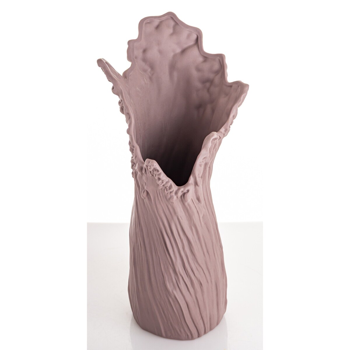 Wazon porcelanowy 34,5x17x17 cm PIEGATO różowy
