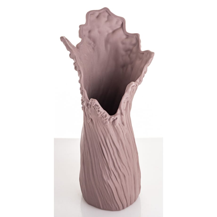 Wazon porcelanowy 34,5x17x17 cm PIEGATO różowy