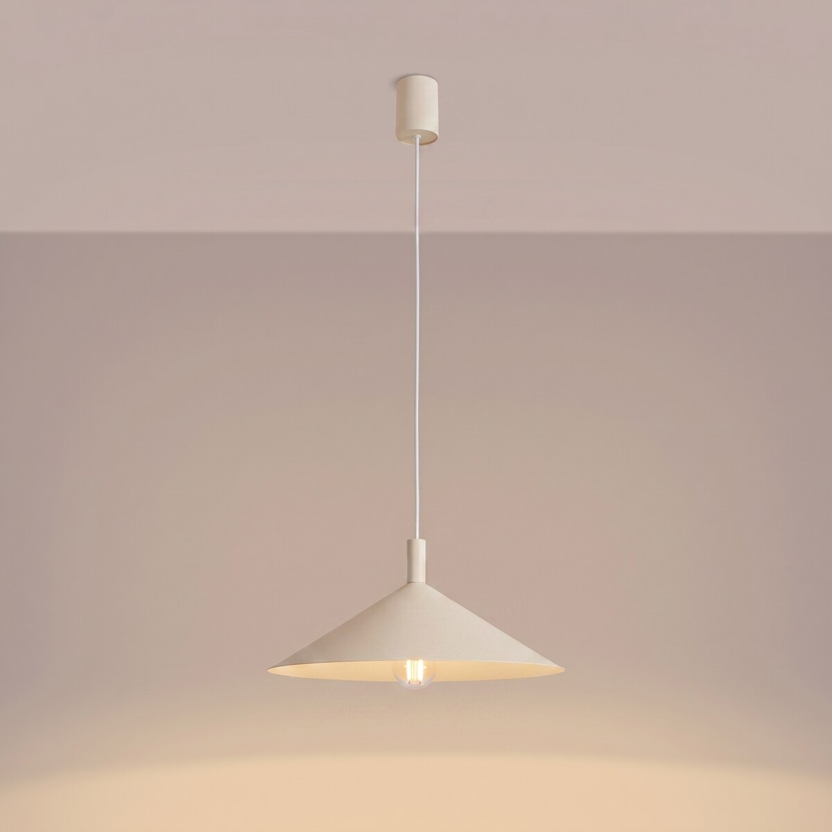 Lampa wisząca NOX 40 beżowa