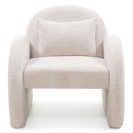 Fotel wypoczynkowy jasnobeżowy Imena