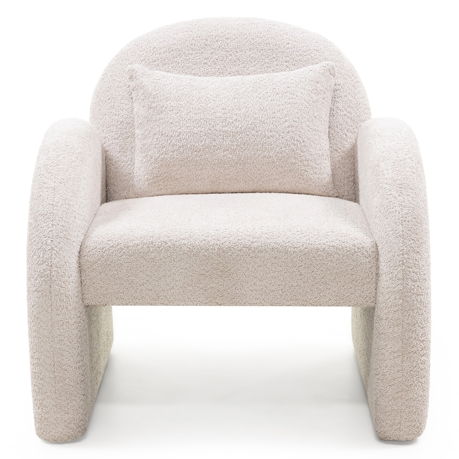 Fotel wypoczynkowy jasnobeżowy Imena