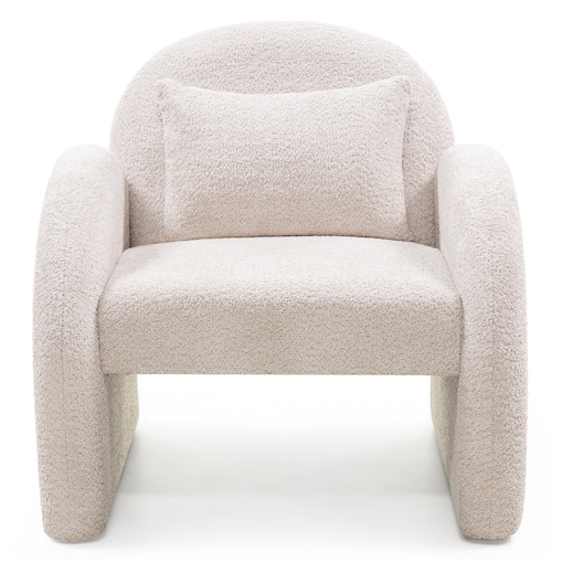 Fotel wypoczynkowy jasnobeżowy Imena