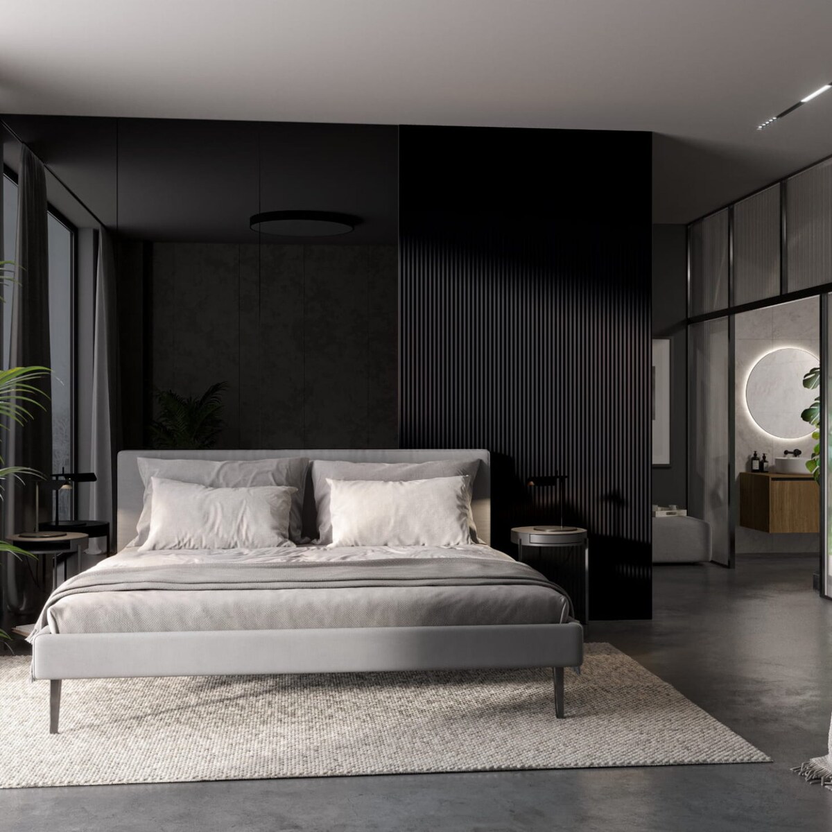 MIKROLAMELE TOPP - CZARNY MAT