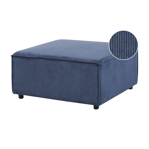 Otomana ARDAL Sztruks Ciemnoniebieski