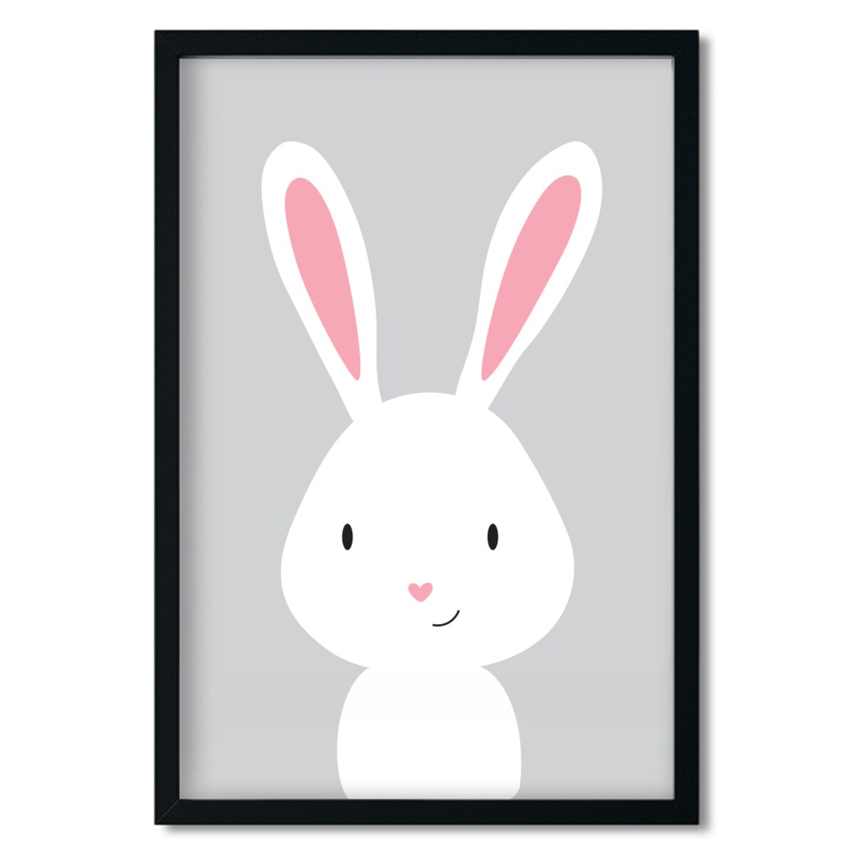 Plakat dla dzieci Królik szary 30x40