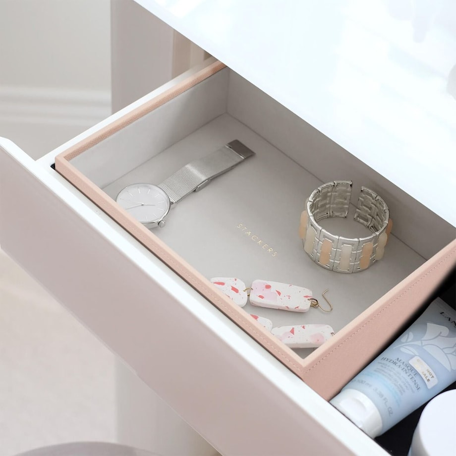 Szkatułka na biżuterię Stackers open classic jasnoróżowa