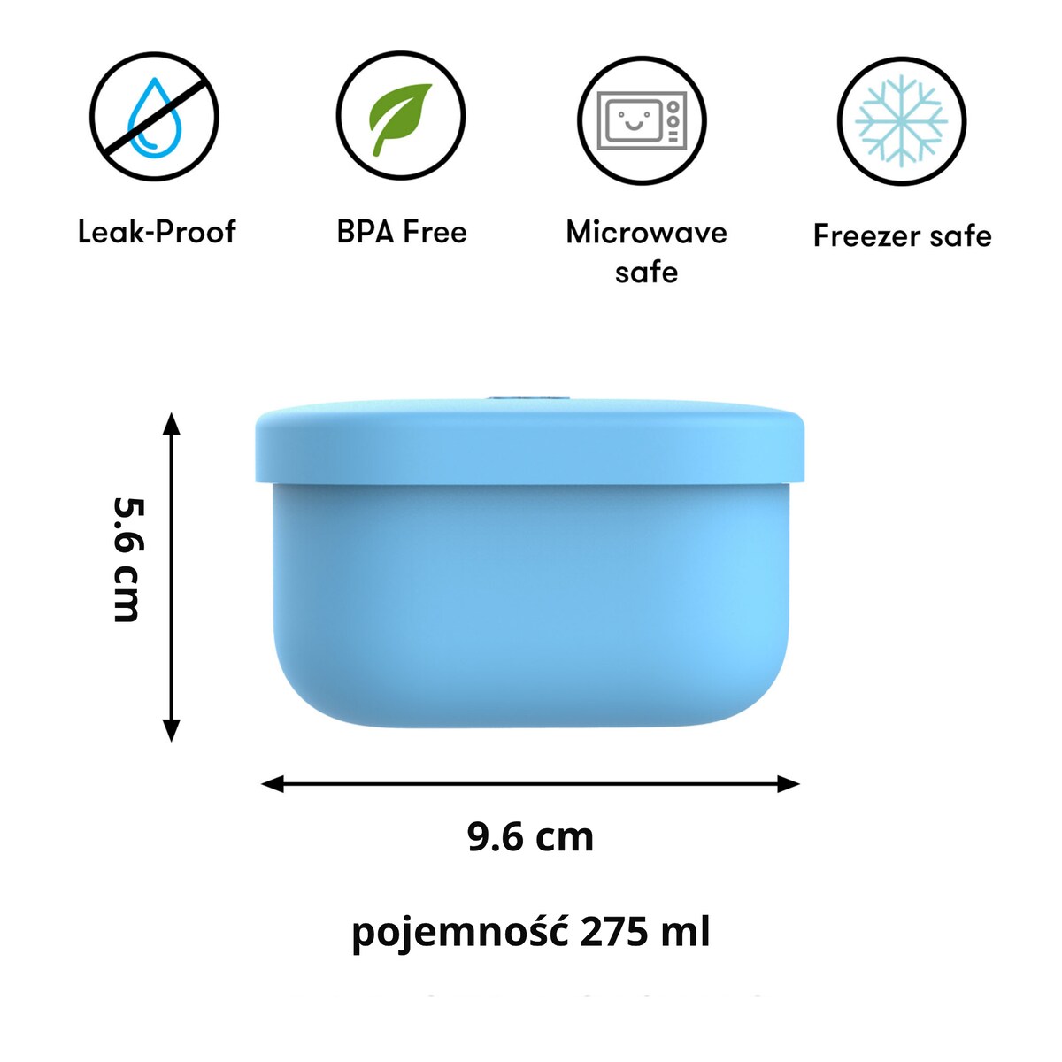 OMIE OMIESNACK pojemnik na przekąski, Blue