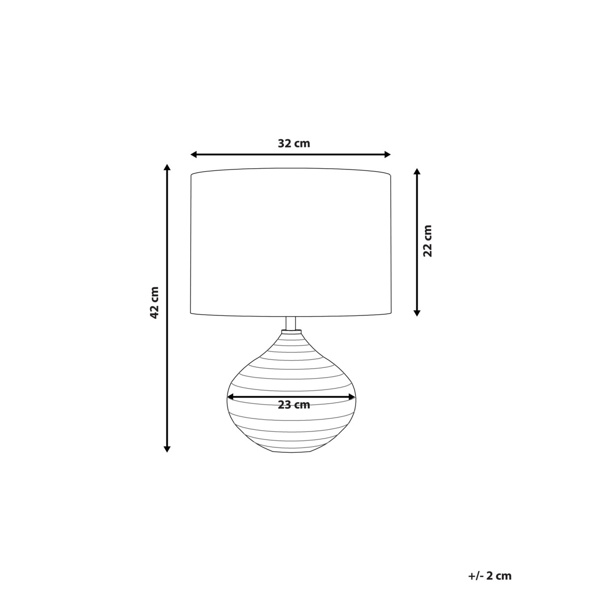 Lampka stołowa srebrna KUBAN