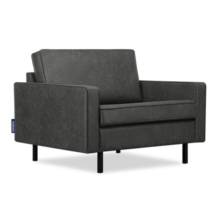 KONSIMO INVIA Wygodne krzesło w stylu loft koloru grafitowego