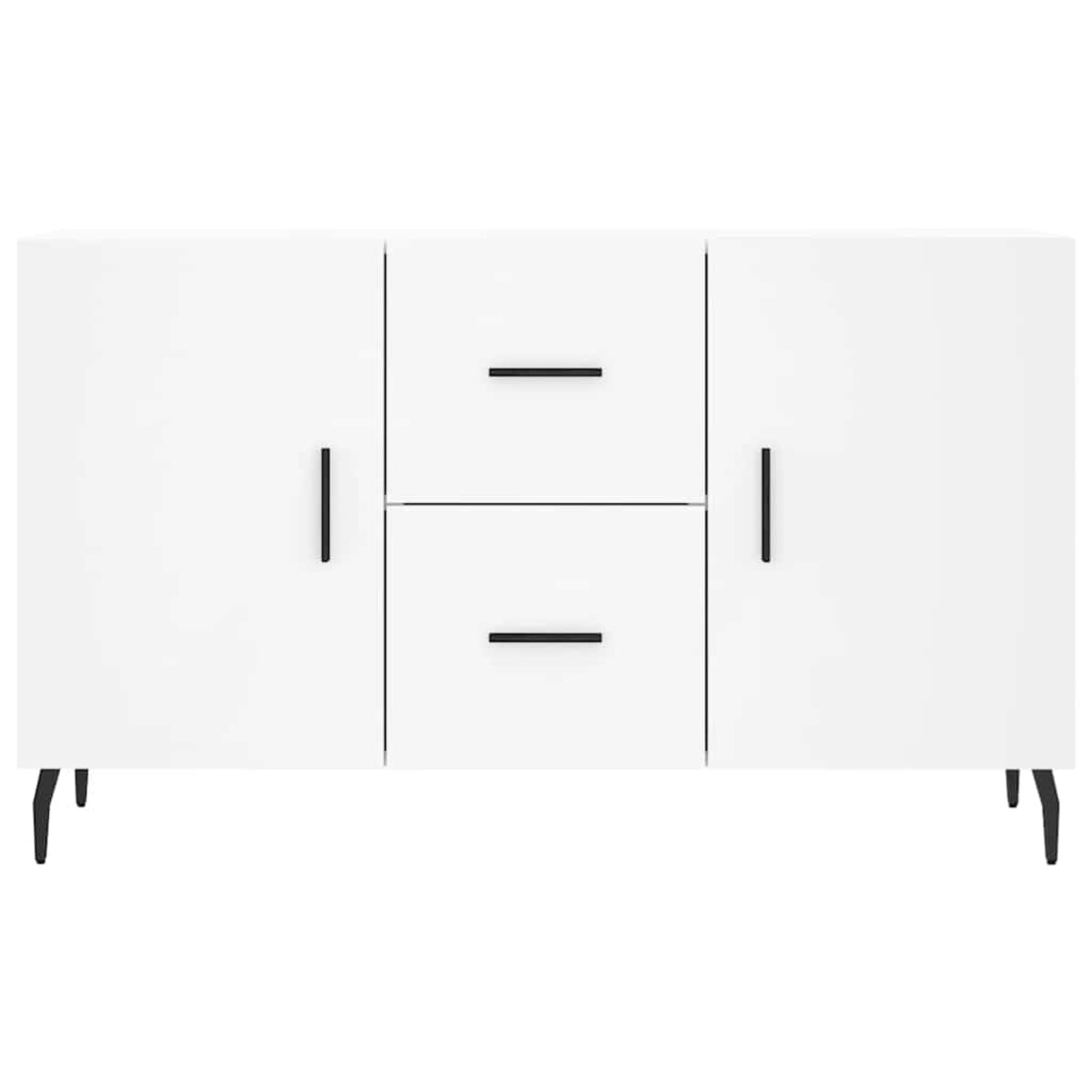 vidaXL Komoda, biała, 100x36x60 cm, materiał drewnopochodny