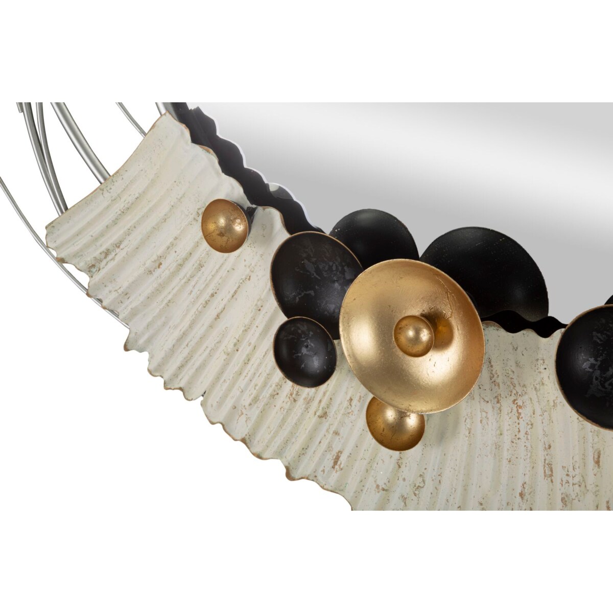 Lustro ścienne Klee, kolor wielokolorowy, metal, 114 x 7 x 81 cm, do salonu i przedpokoju, Mauro Ferretti