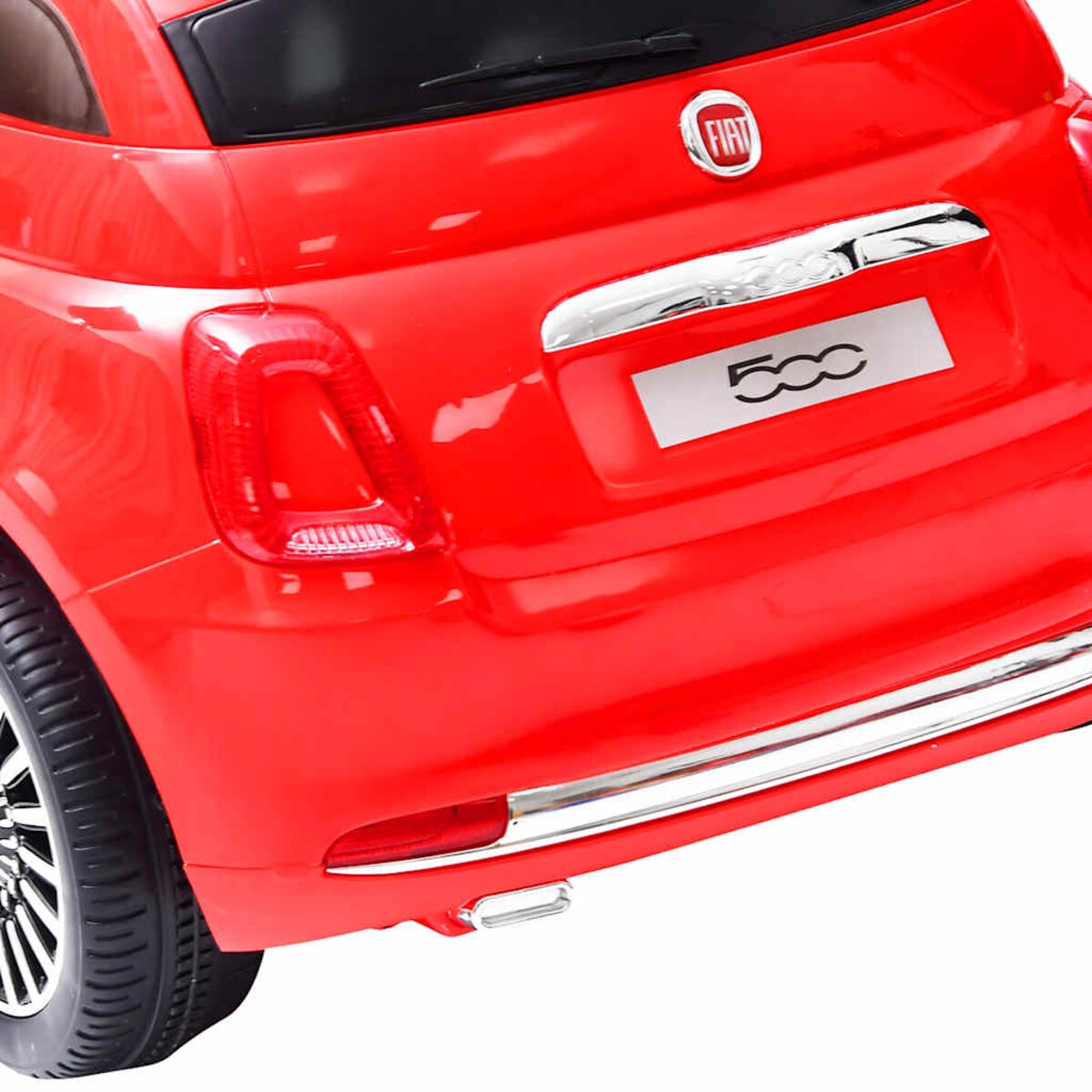 vidaXL Elektryczny samochód jeździk Fiat 500, czerwony