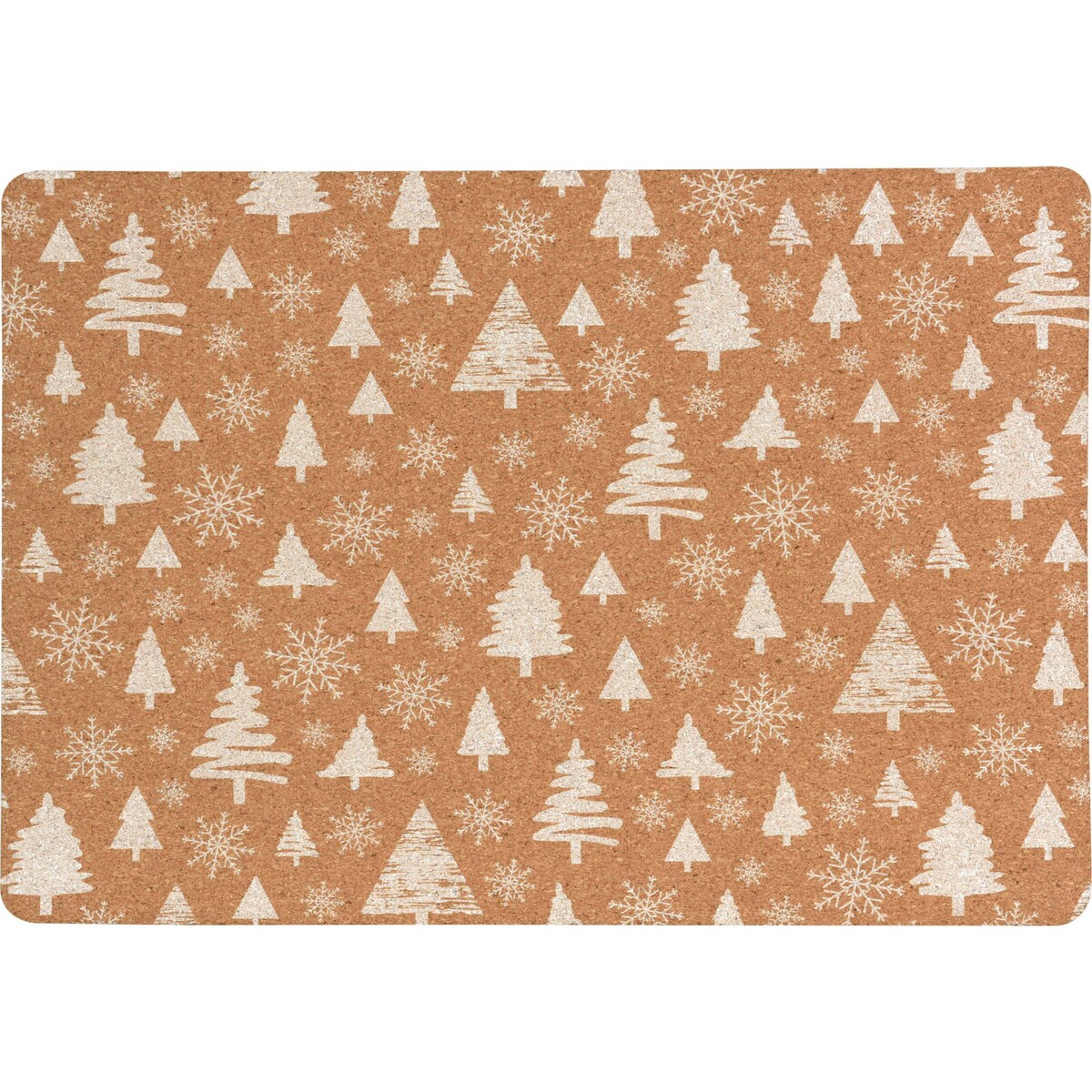 Mata korkowa, świąteczny wzór, 40 x 30 cm