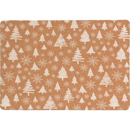 Mata korkowa, świąteczny wzór, 40 x 30 cm