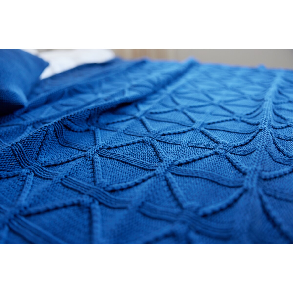 Narzuta brytyjska granatowa, 220 x 240 cm, La Manta