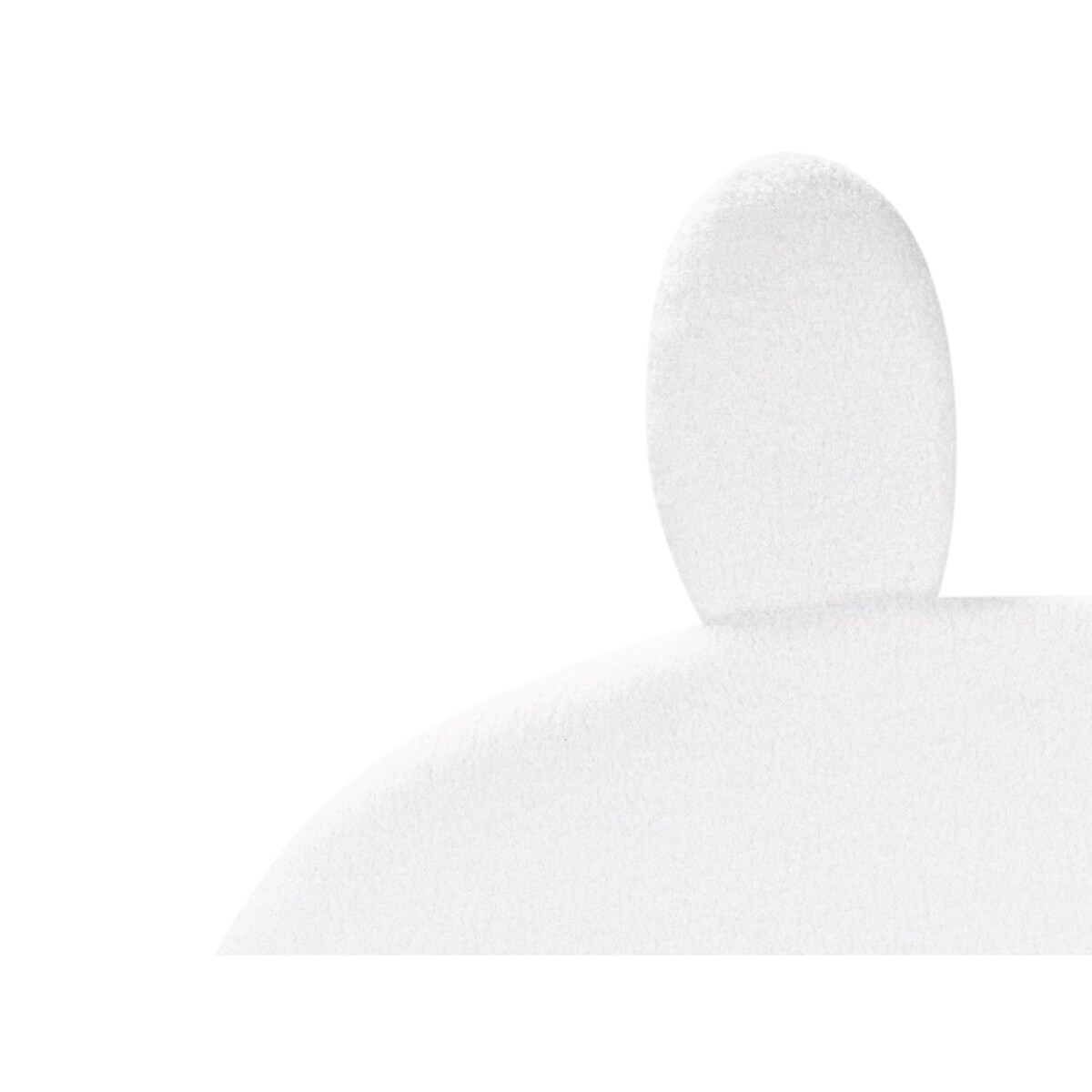 Łóżko Boucle PERROS 90 x 200 cm Złamana biel