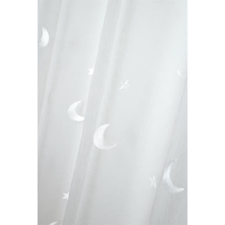Zasłona firanka okienna 140x260 cm LUNAE biała