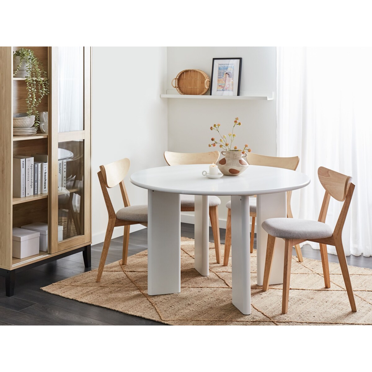 Stół do jadalni COSMO Biały 120 cm 120 cm