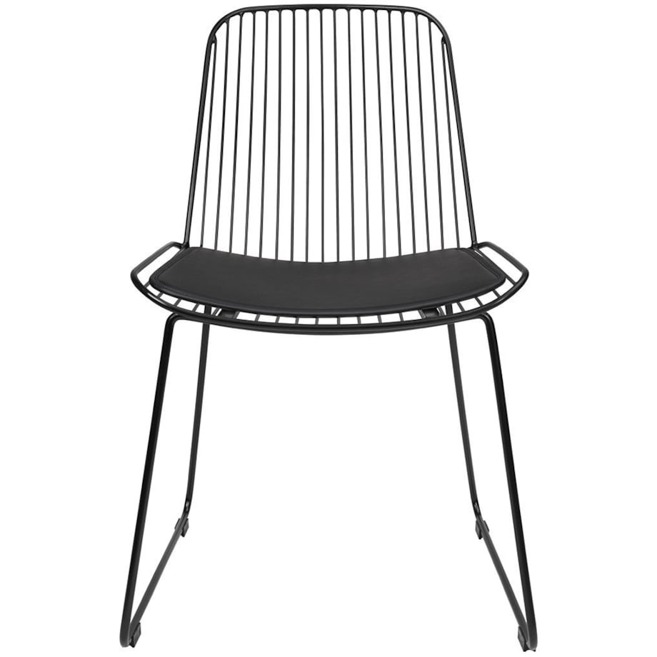 Krzesło druciane Miles MC-176 do kuchni loft czarne