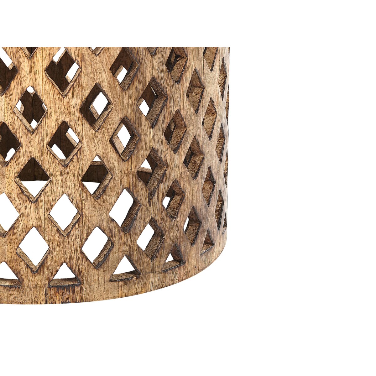 Stolik pomocniczy drewno mango ciemne KHANPUR