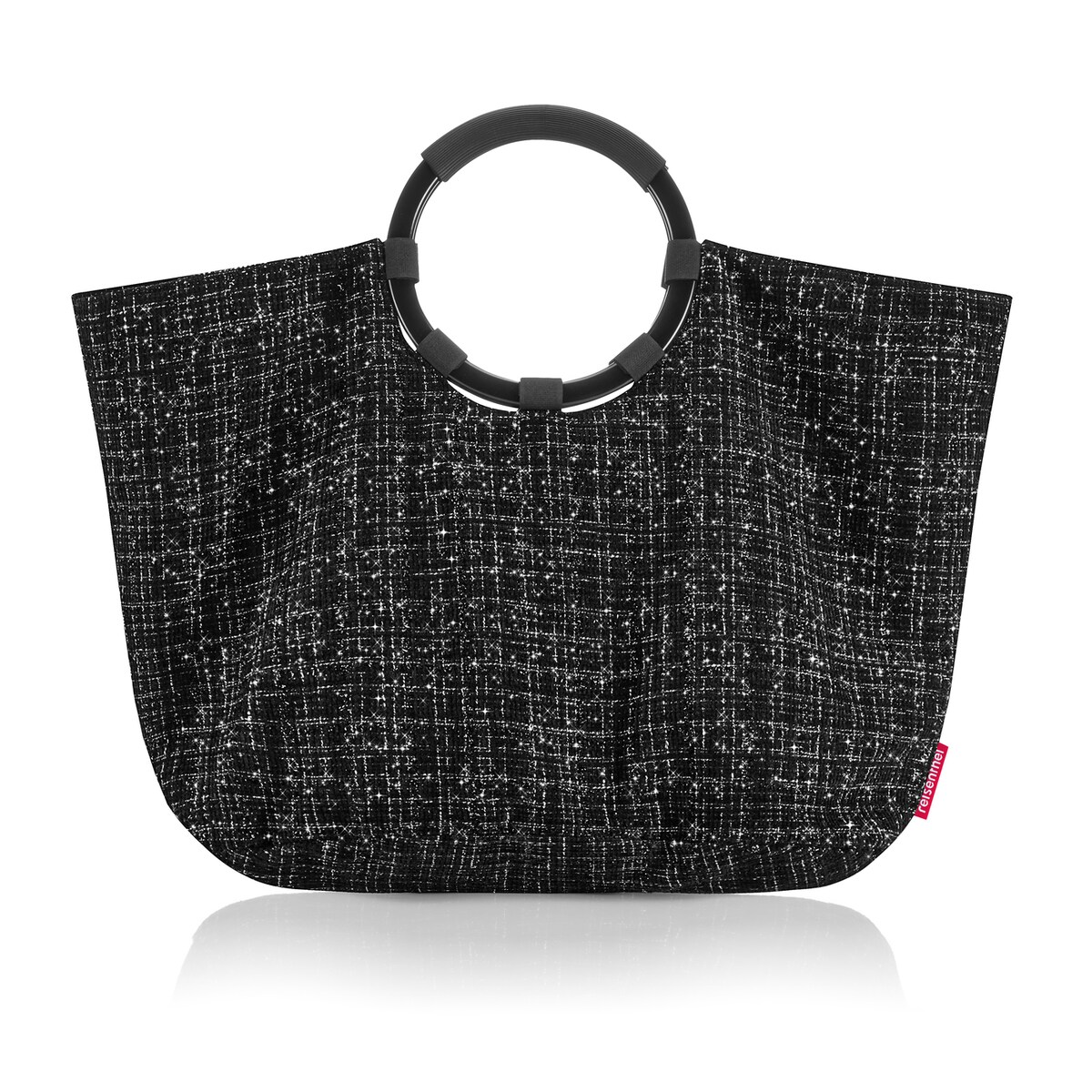Torba LOOPBAG HOBO, bouclé black