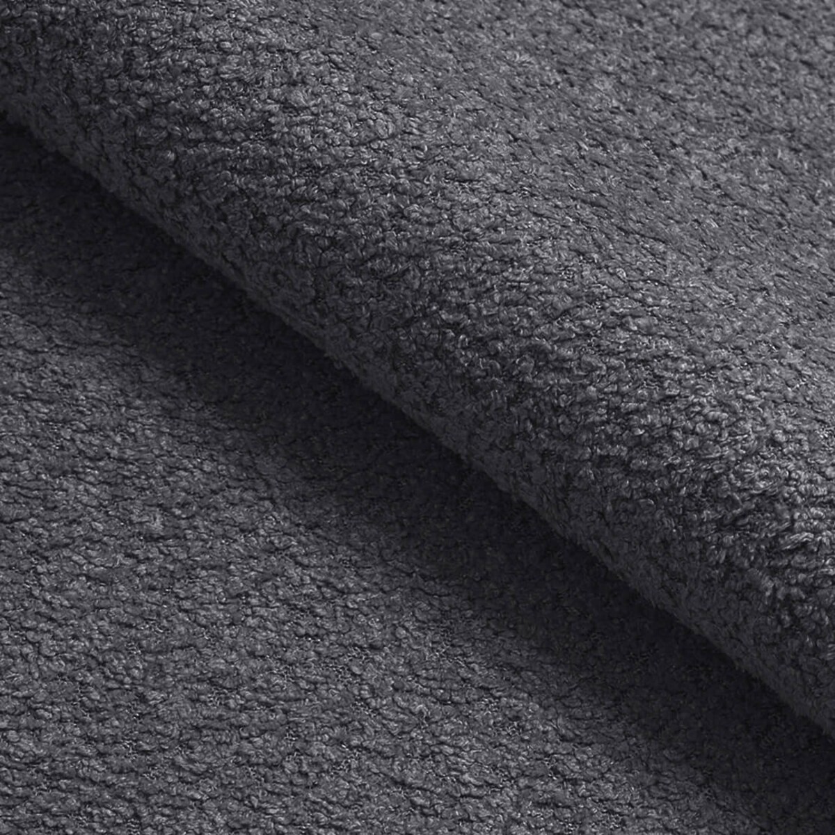 Narożnik Vello z funkcją spania do salonu, prawostronny- boucle- grafitowy