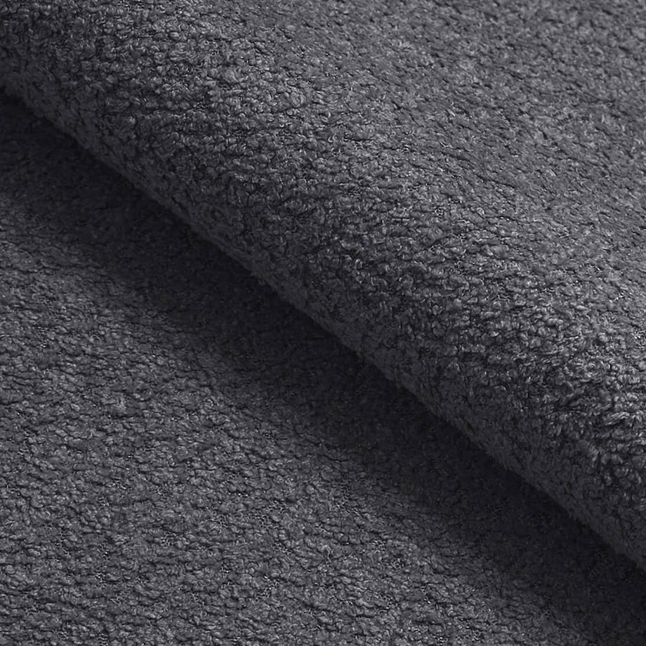 Narożnik Vello z funkcją spania do salonu, prawostronny- boucle- grafitowy