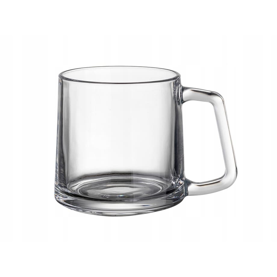 SZKLANY KUBEK szklanka gładka 6szt na kawę herbatę cappuccino 350ml komplet