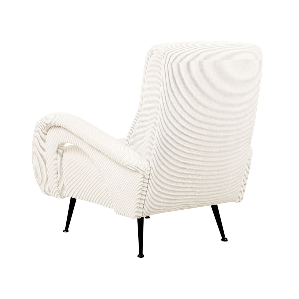 Fotel sztruksowy kremowy SVALOV