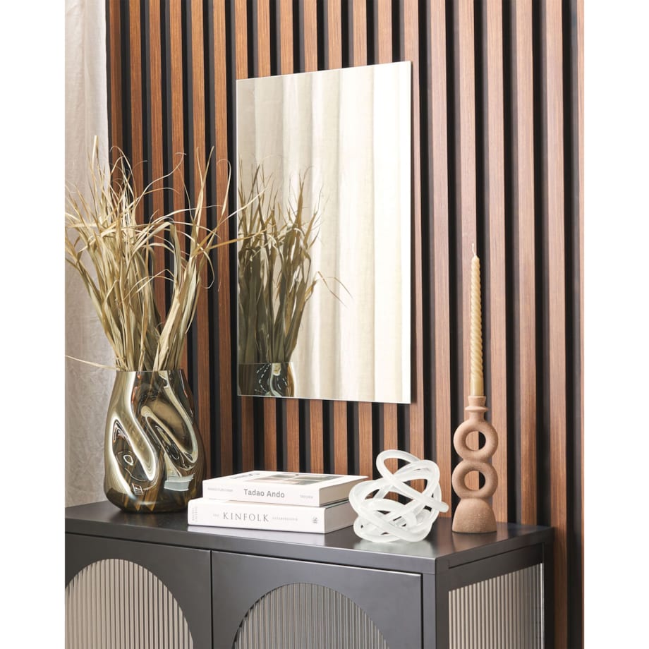 Lustro ścienne 40 x 60 cm srebrne ANGERS