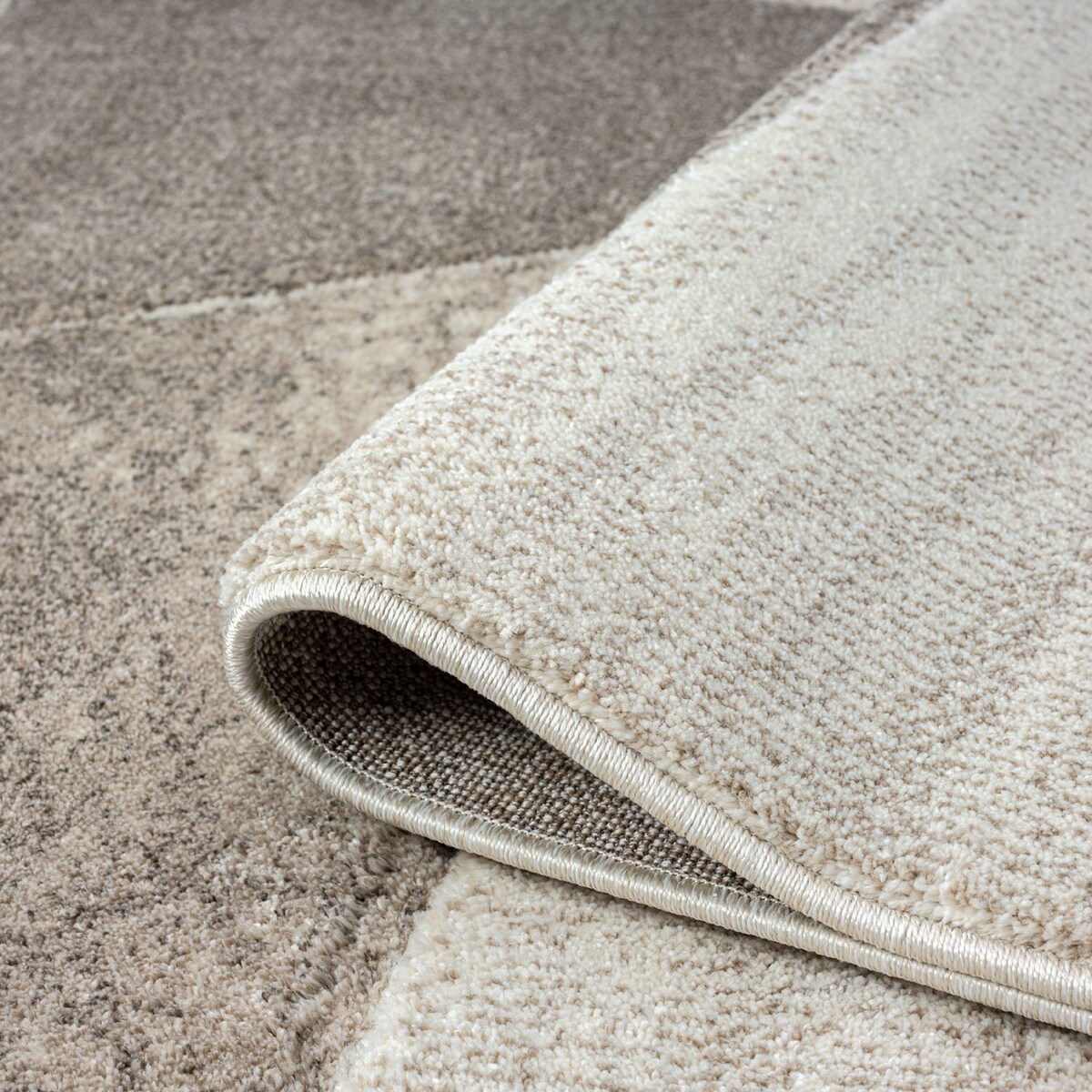 Dywan z rzeźbionym runem Bonny 90530 brąz, geometryczny 80x150