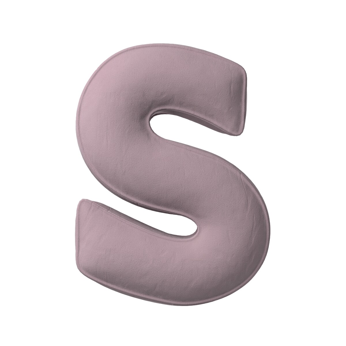 Poduszka literka S, zgaszony róż, 35x40cm, Posh Velvet