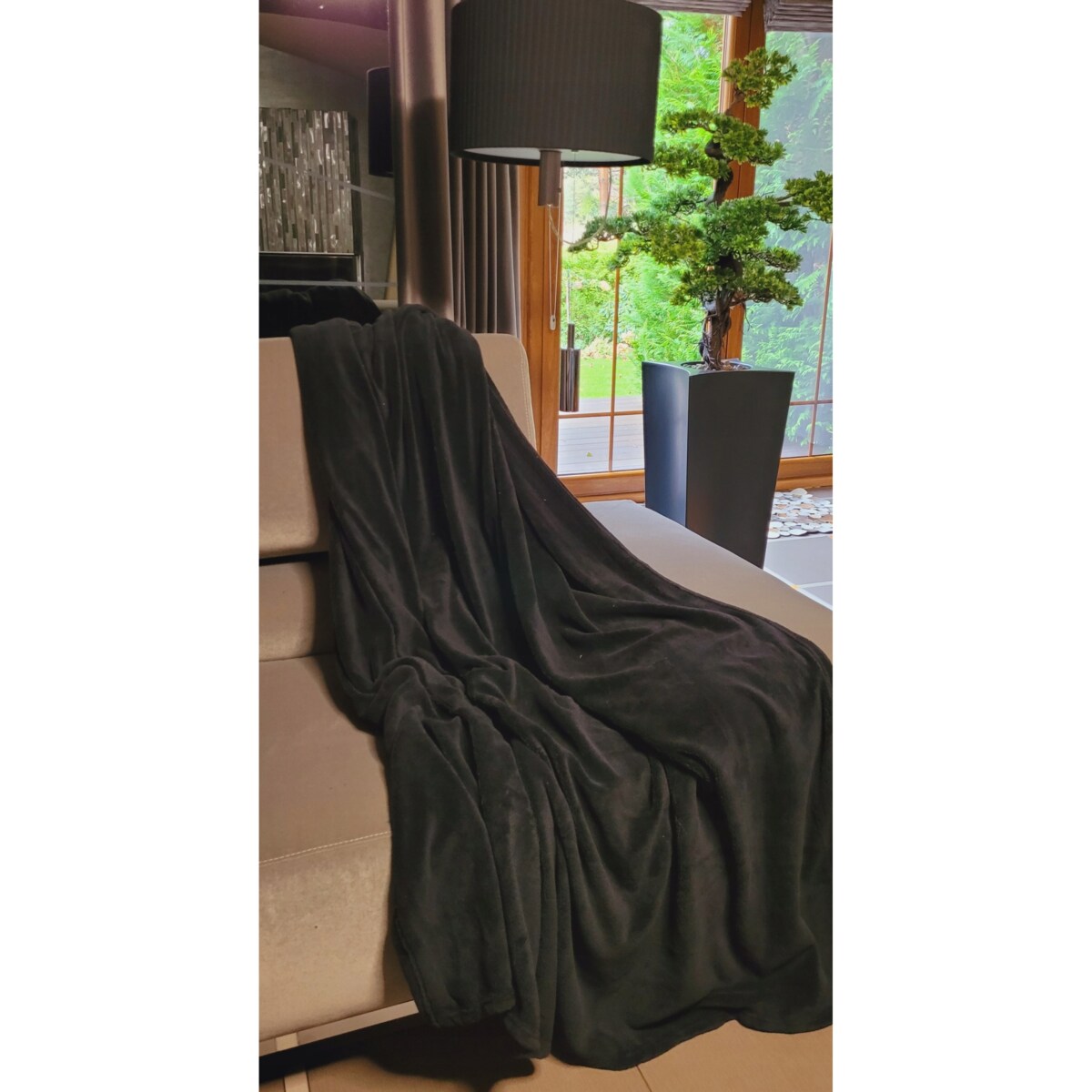 KOC POLAROWY 200x220 cm CZARNY