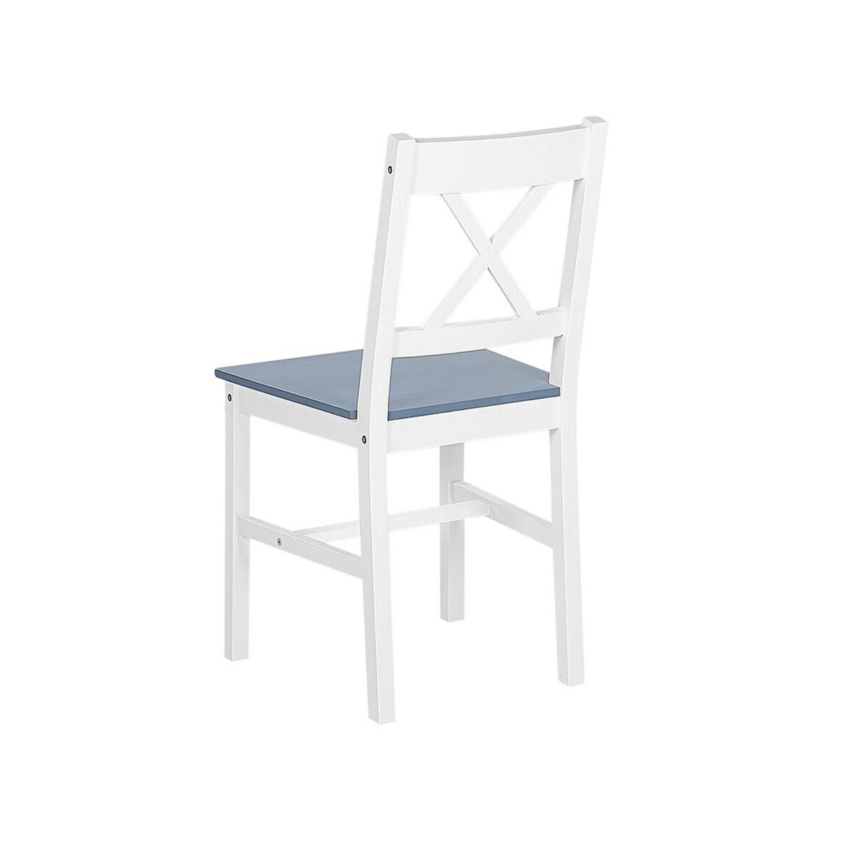 Zestaw do jadalni stół i 4 krzesła drewniany biały MOANA