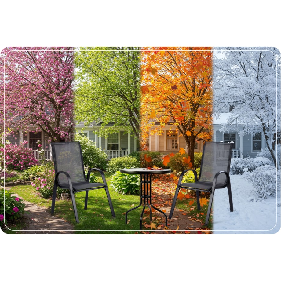 Zestaw mebli ogrodowych stolik ogrodowy okrągły + 2 krzesła Sofotel